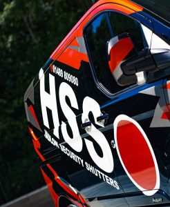 vehicle fleet wrapping close up