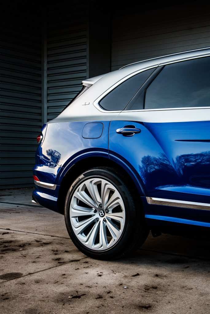 Bentley Bentayga white aluminium tint
