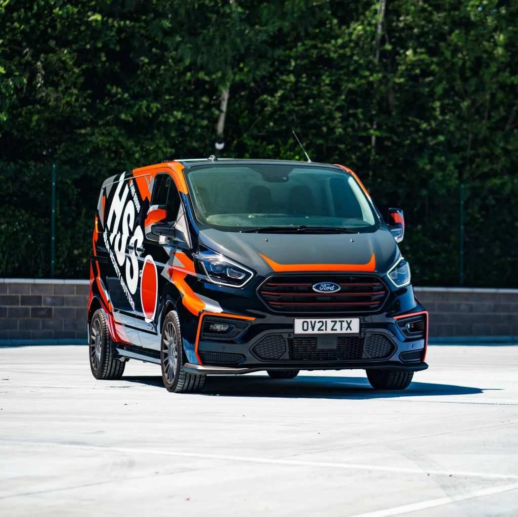 Customised Ford Transit Parked in Open
