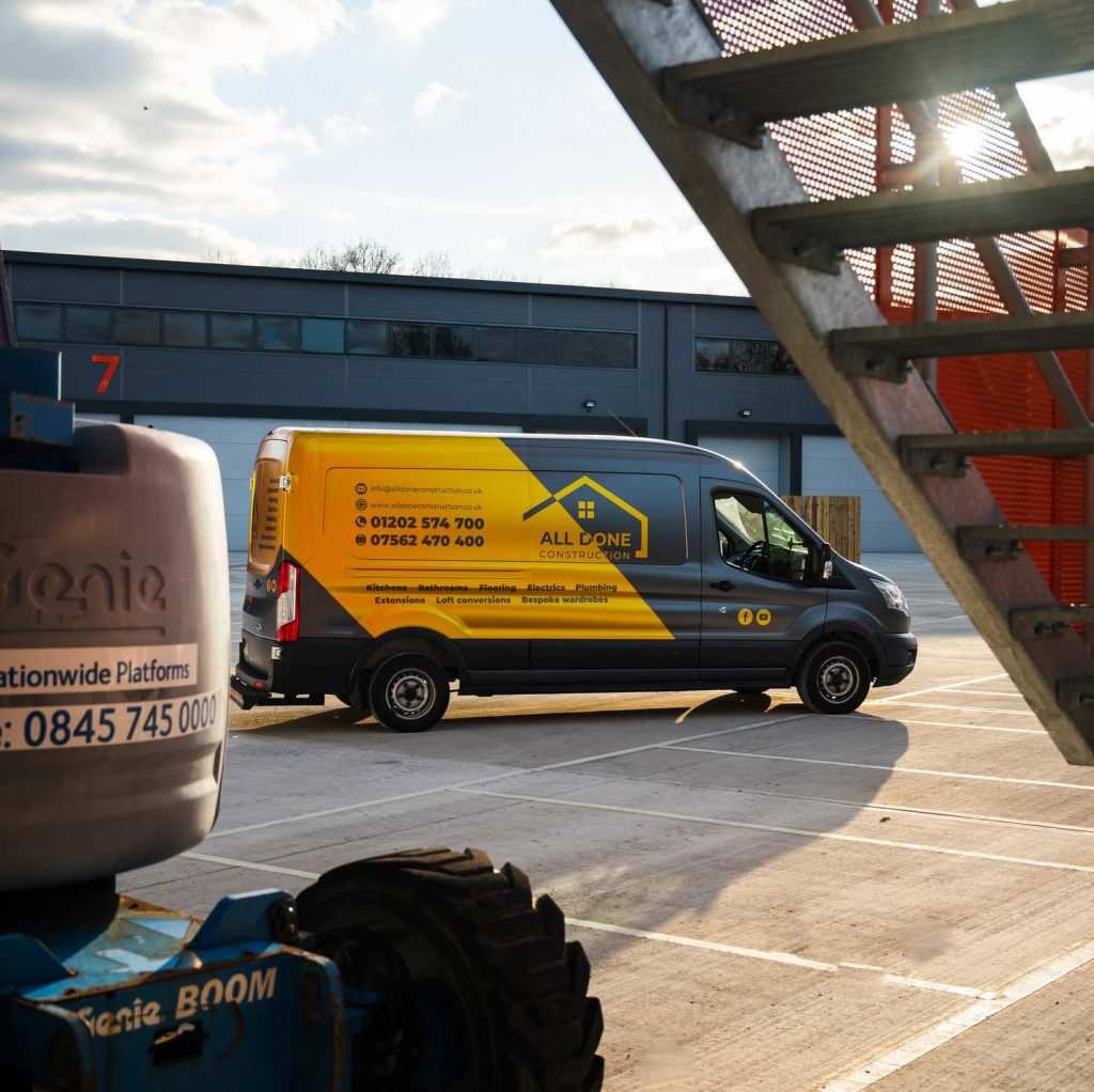 Ford transit parked outside