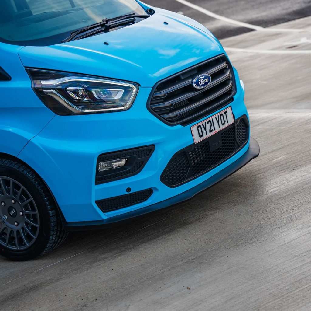 Customised Blue Ford Transit