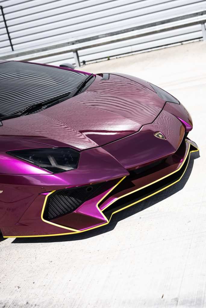 Lamborghini Aventador metallic front look