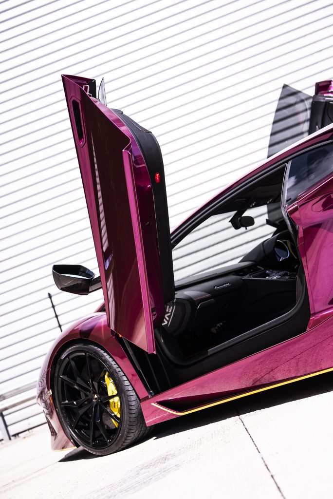 Lamborghini Aventador open doors