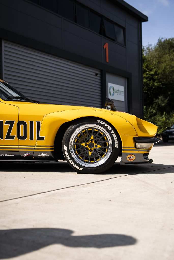 DATSUN PENZZOIL LIVERY Outside Garage