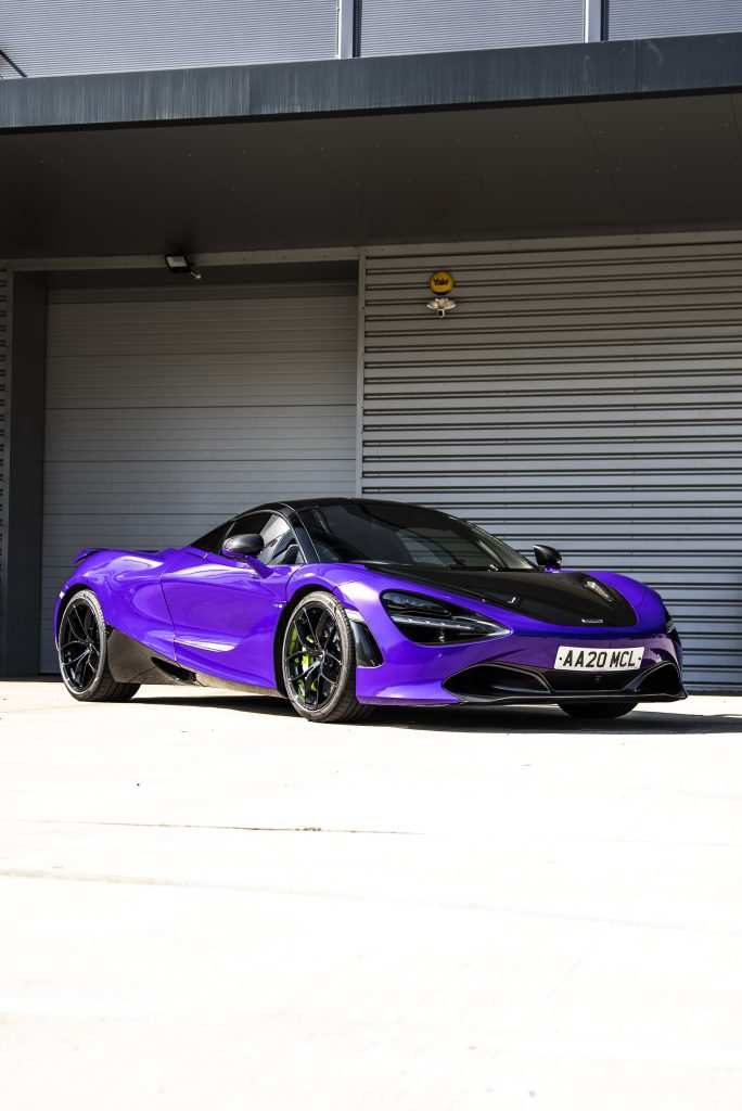 McLaren 720S in 3M Gloss Plum Explosion