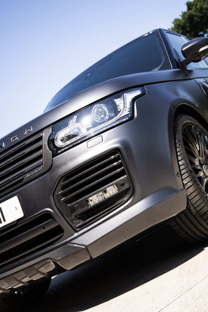 Side profile of Range Rover in satin PPF