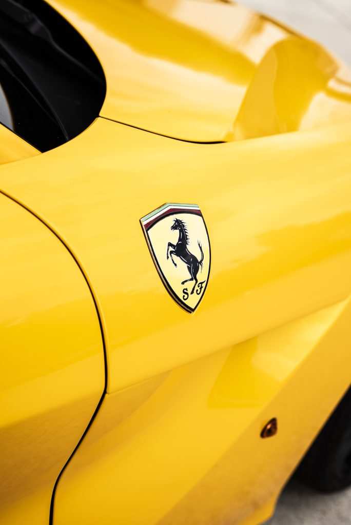 Ferrari F12 in Inozetek Supergloss Dandelion Yellow
