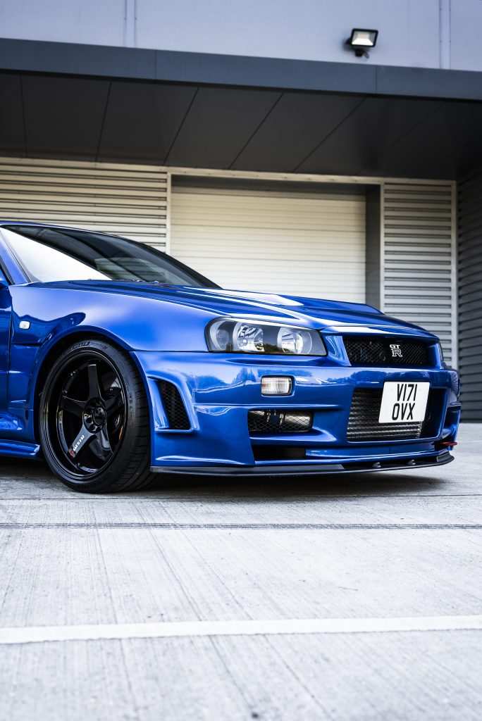 Nissan R34 Skyline with full clear gloss PPF”