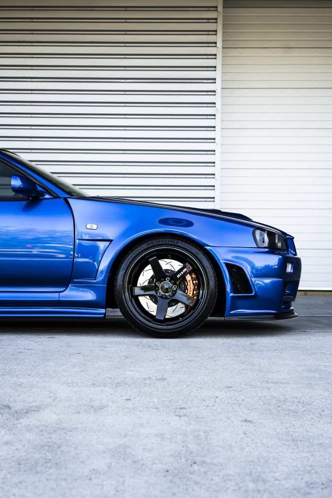 Nissan R34 Skyline with full clear gloss PPF