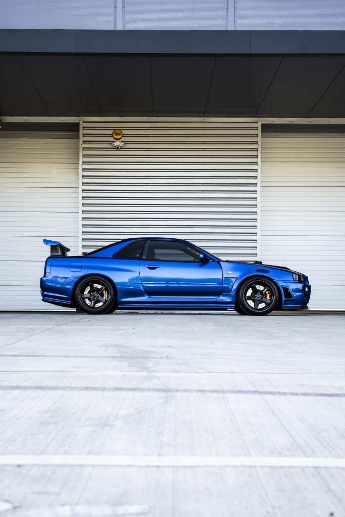 Nissan R34 Skyline with full clear gloss PPF