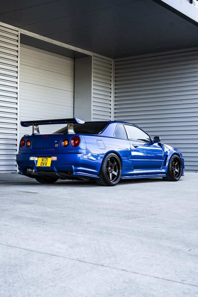 Nissan R34 Skyline with full clear gloss PPF