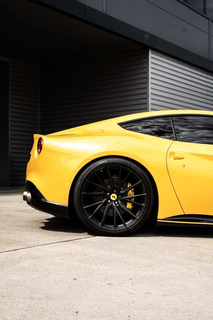 Ferrari F12 in Inozetek Supergloss Dandelion Yellow