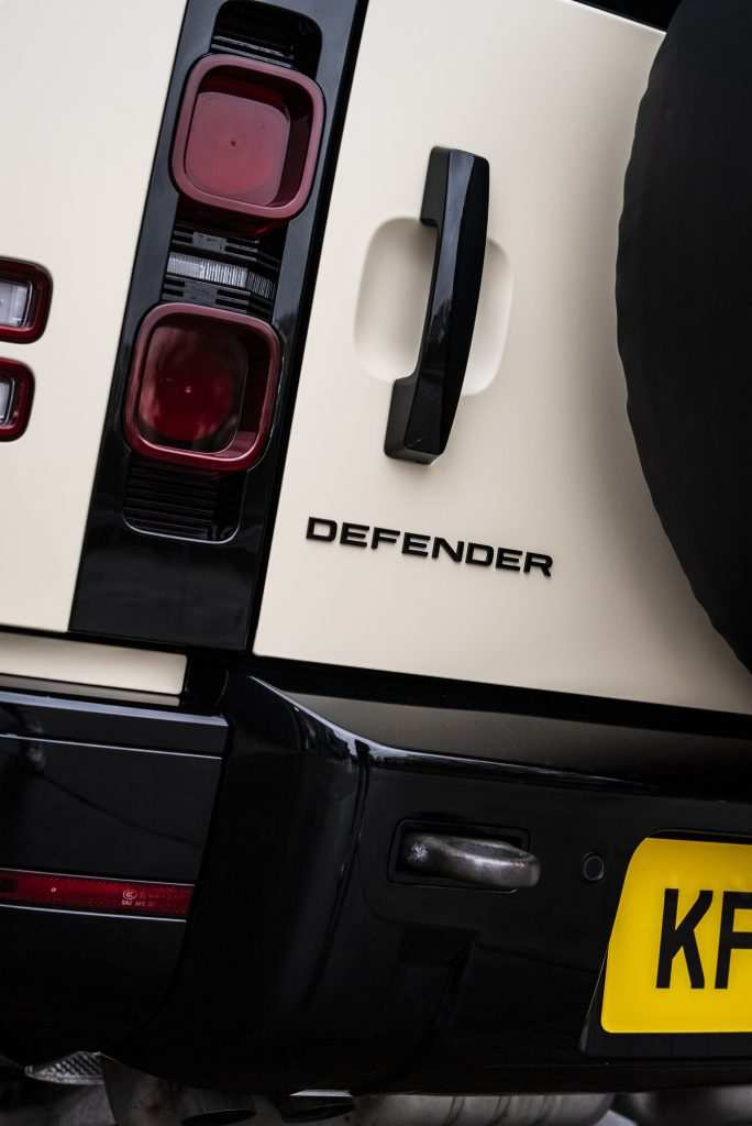 Defender 90 with custom colour wrap