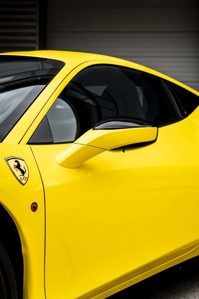 Ferrari 458 in 3M High Gloss Bright Yellow