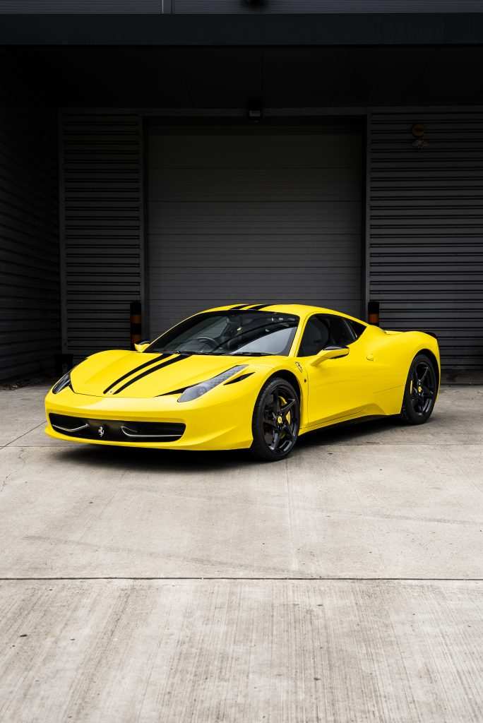 Ferrari 458 in 3M High Gloss Bright Yellow