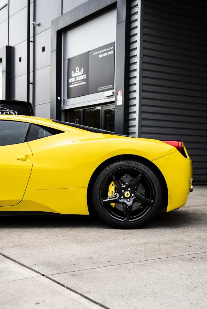 Ferrari 458 in 3M High Gloss Bright Yellow