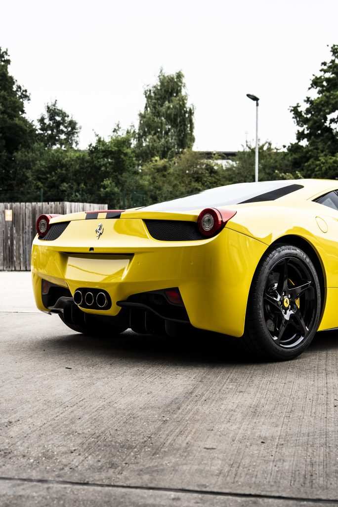 Ferrari 458 in 3M High Gloss Bright Yellow