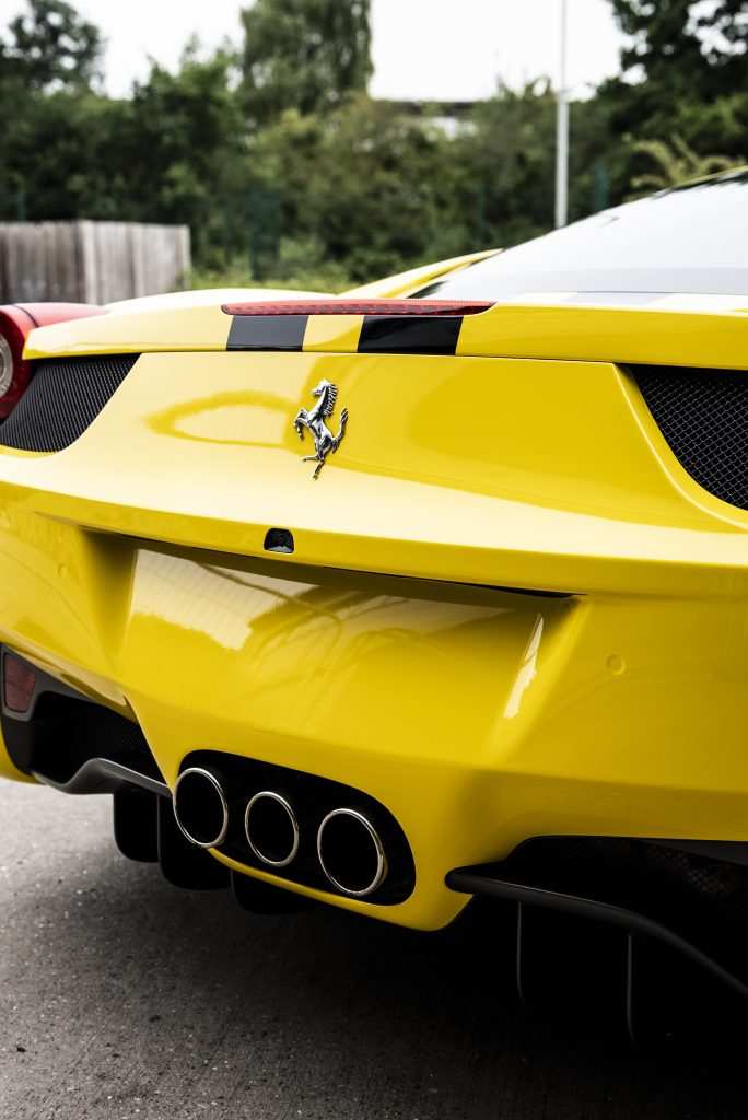 Ferrari 458 in 3M High Gloss Bright Yellow