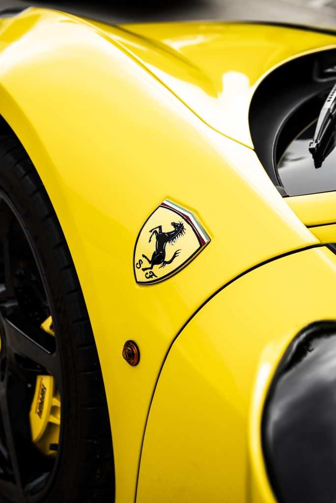 Close-up of 3M High Gloss Bright Yellow finish”