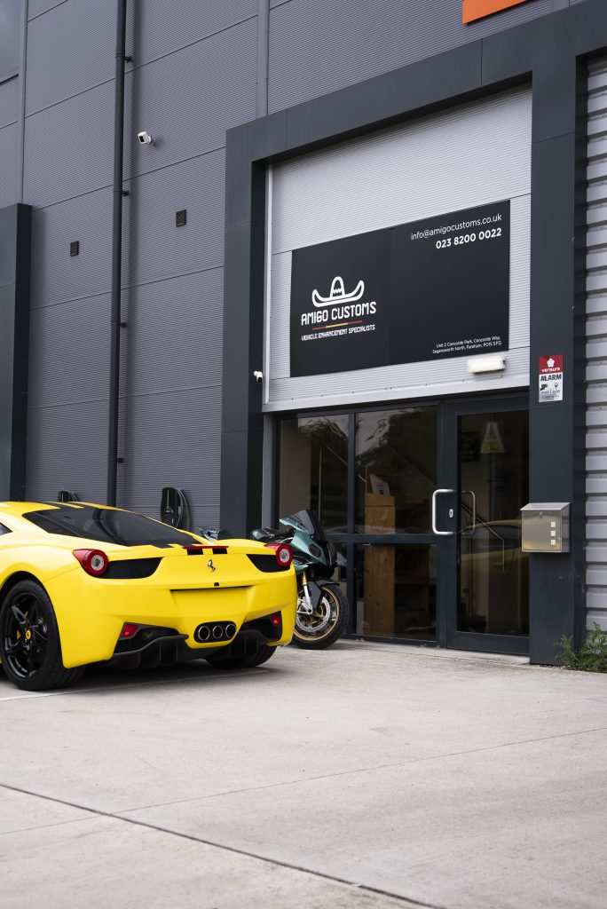 Ferrari 458 in 3M High Gloss Bright Yellow