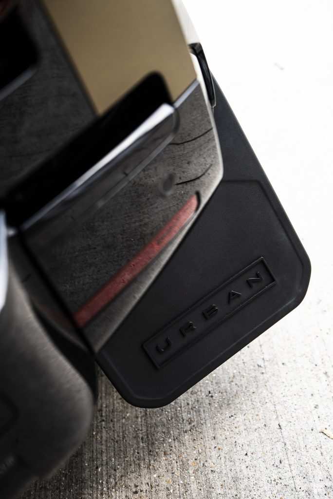 Defender 110 in PWF Matt Bond Gold with Urban Bodykit