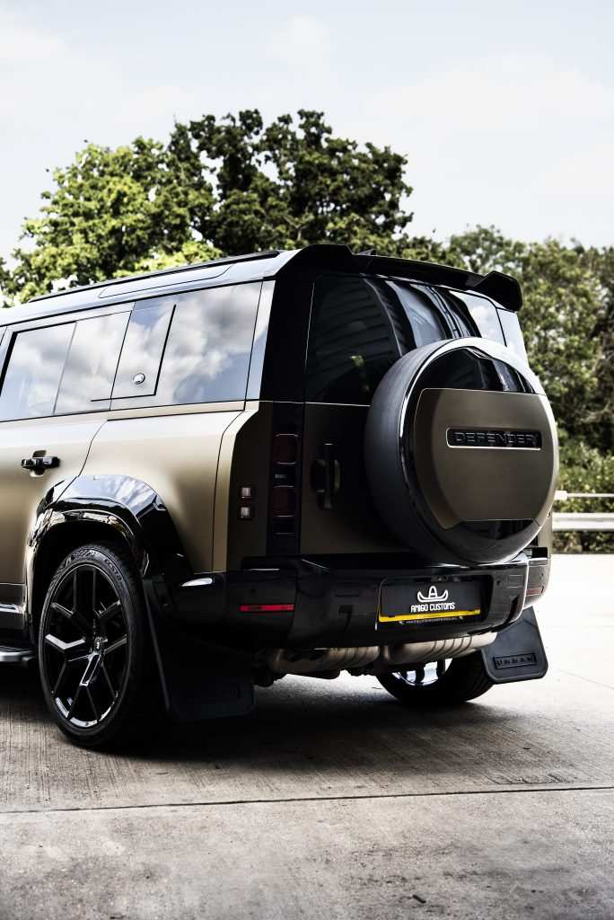 Close-up of PWF Matt Bond Gold finish with bodykit