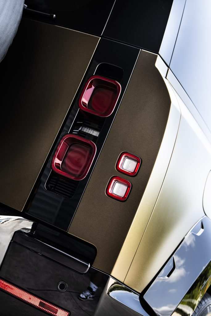 Close-up of PWF Matt Bond Gold finish with bodykit
