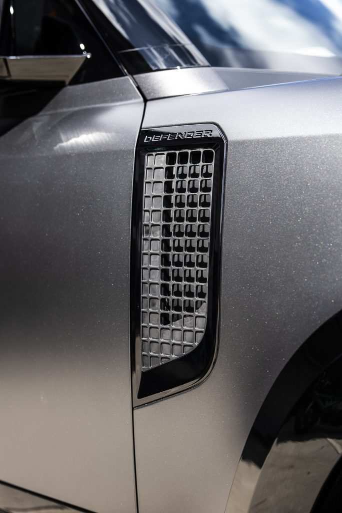 Defender 110 with satin PPF conversion