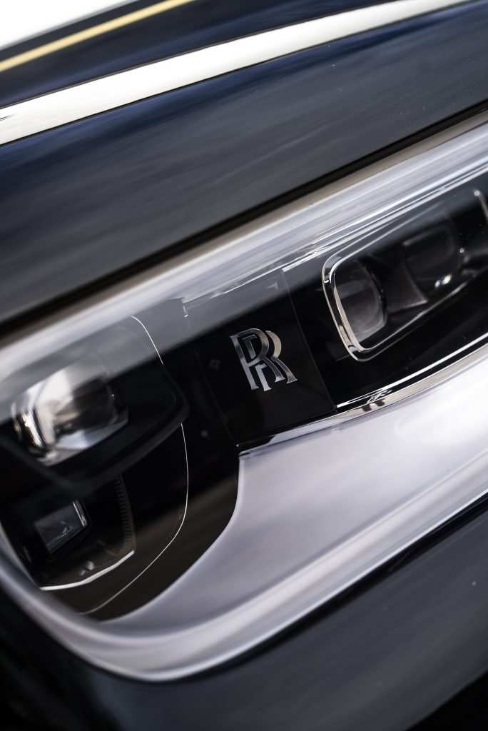 Close-up of gloss PPF and Avery Satin Black finish on Phantom