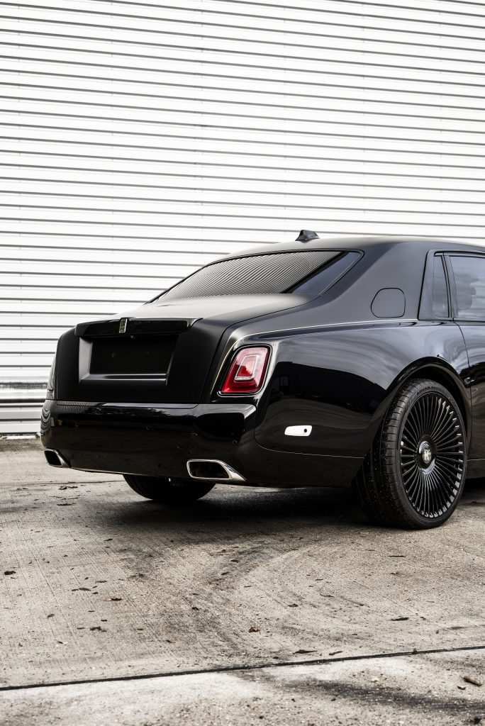 Rolls Royce Phantom with full gloss PPF and top half satin black wrap