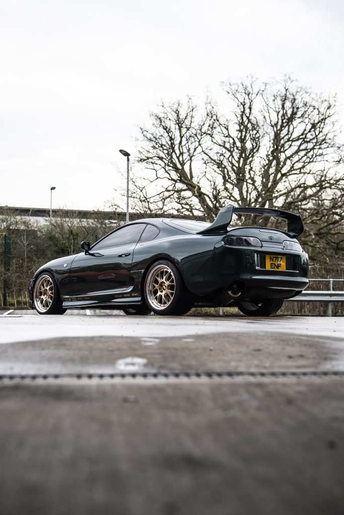 Toyota Supra with full clear gloss PPF