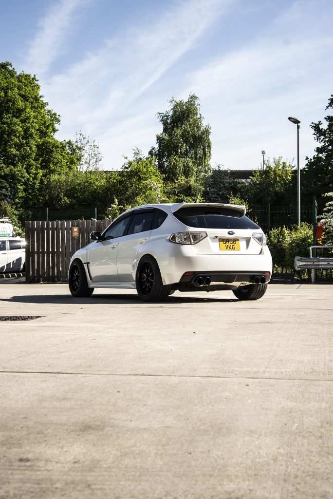 Subaru in 3M Satin Pearl White
