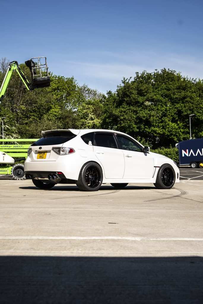Subaru in 3M Satin Pearl White