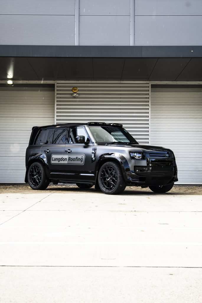 defender 110 with vossen wheels