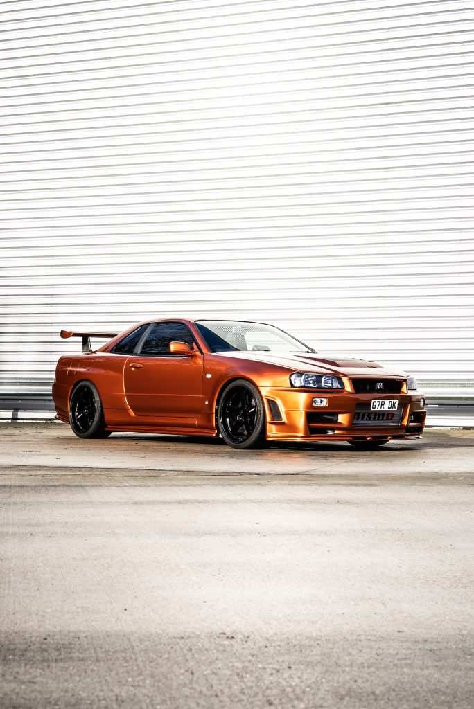 R34 Skyline Katsura Orange full gloss ppf